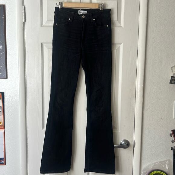 Zara Denim - Zara Black Wide Leg Jeans size 6